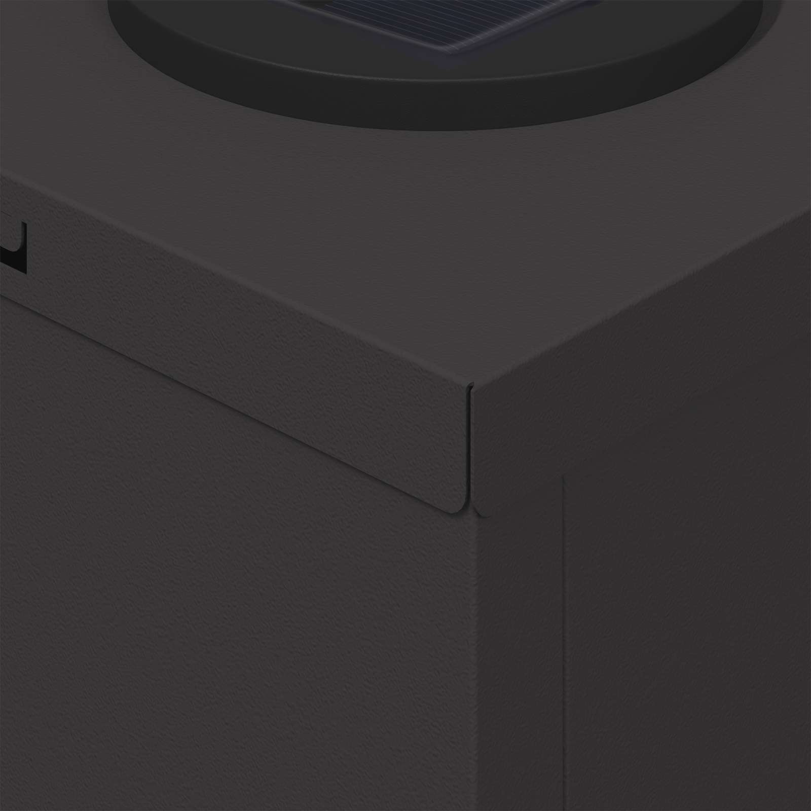 Faro LED solare per sentieri 2 pcs Nero 879758