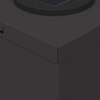 Faro LED solare per sentieri 2 pcs Nero 879758