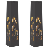 Faro LED solare per sentieri 2 pcs Nero 879758