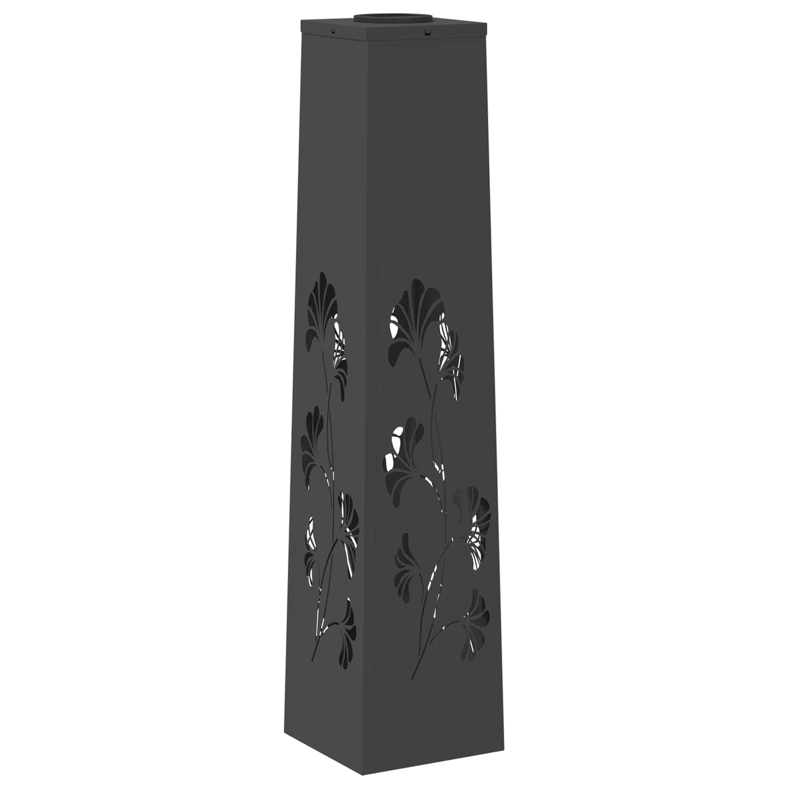 Faro LED solare per sentieri 2 pcs Nero 879758