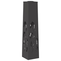 Faro LED solare per sentieri 2 pcs Nero 879758