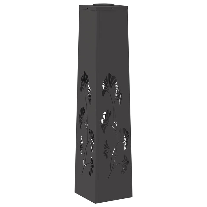 Faro LED solare per sentieri 2 pcs Nero 879758