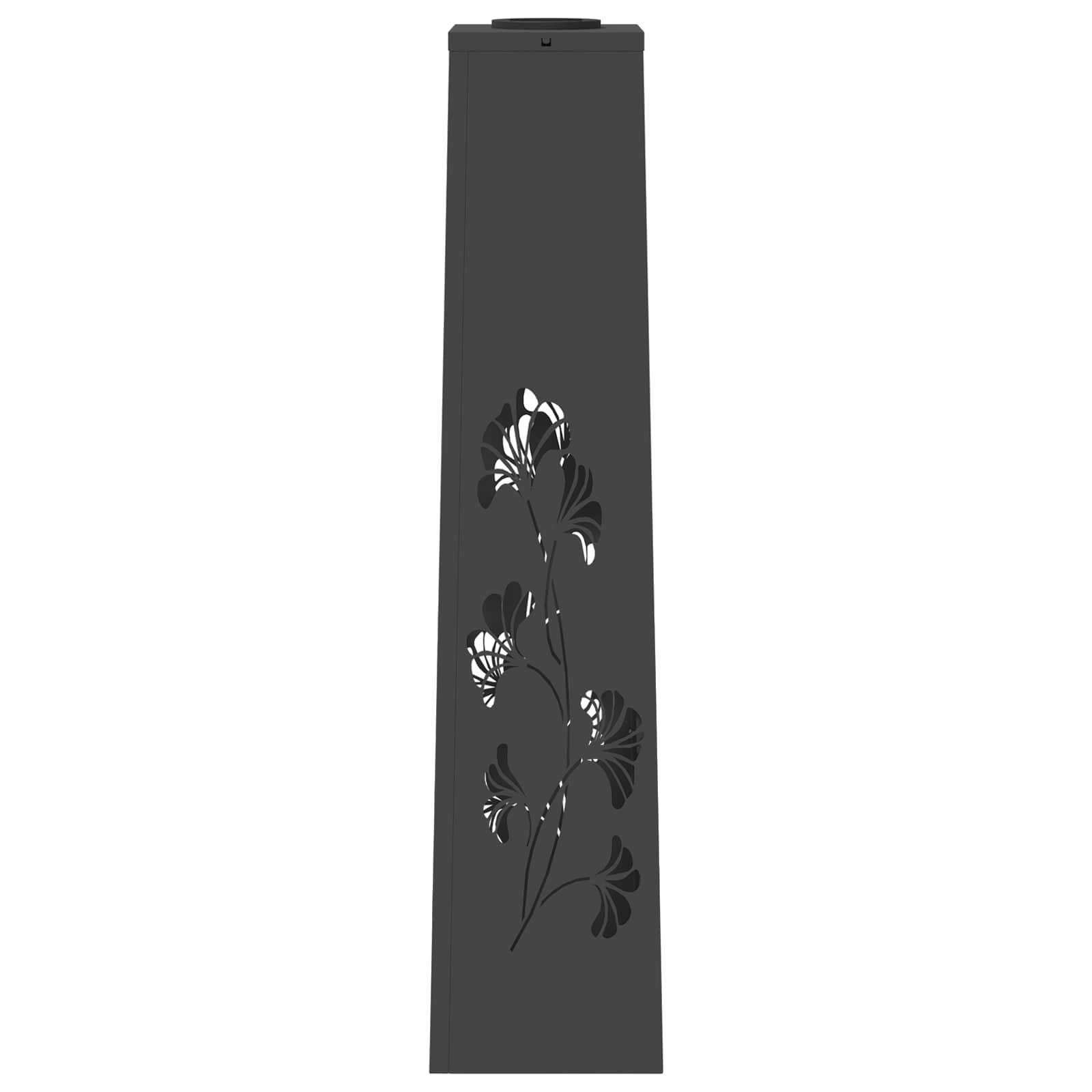 Faro LED solare per sentieri 2 pcs Nero 879758