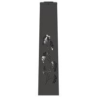 Faro LED solare per sentieri 2 pcs Nero 879758