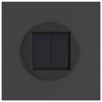 Faro LED solare per sentieri 2 pcs Nero 879758