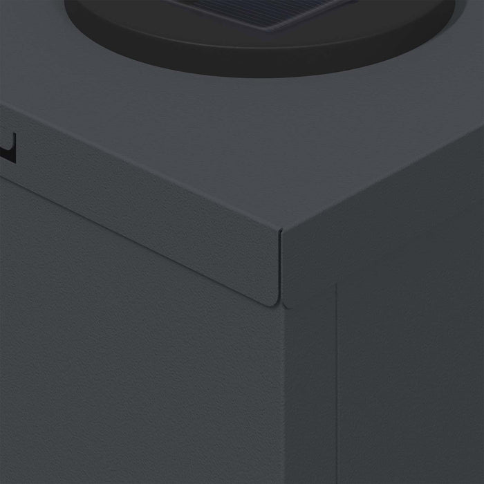 Faro LED solare per sentieri 2 pcs Antracite 879760