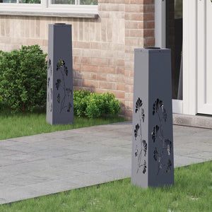 Faro LED solare per sentieri 2 pcs Antracite 879760