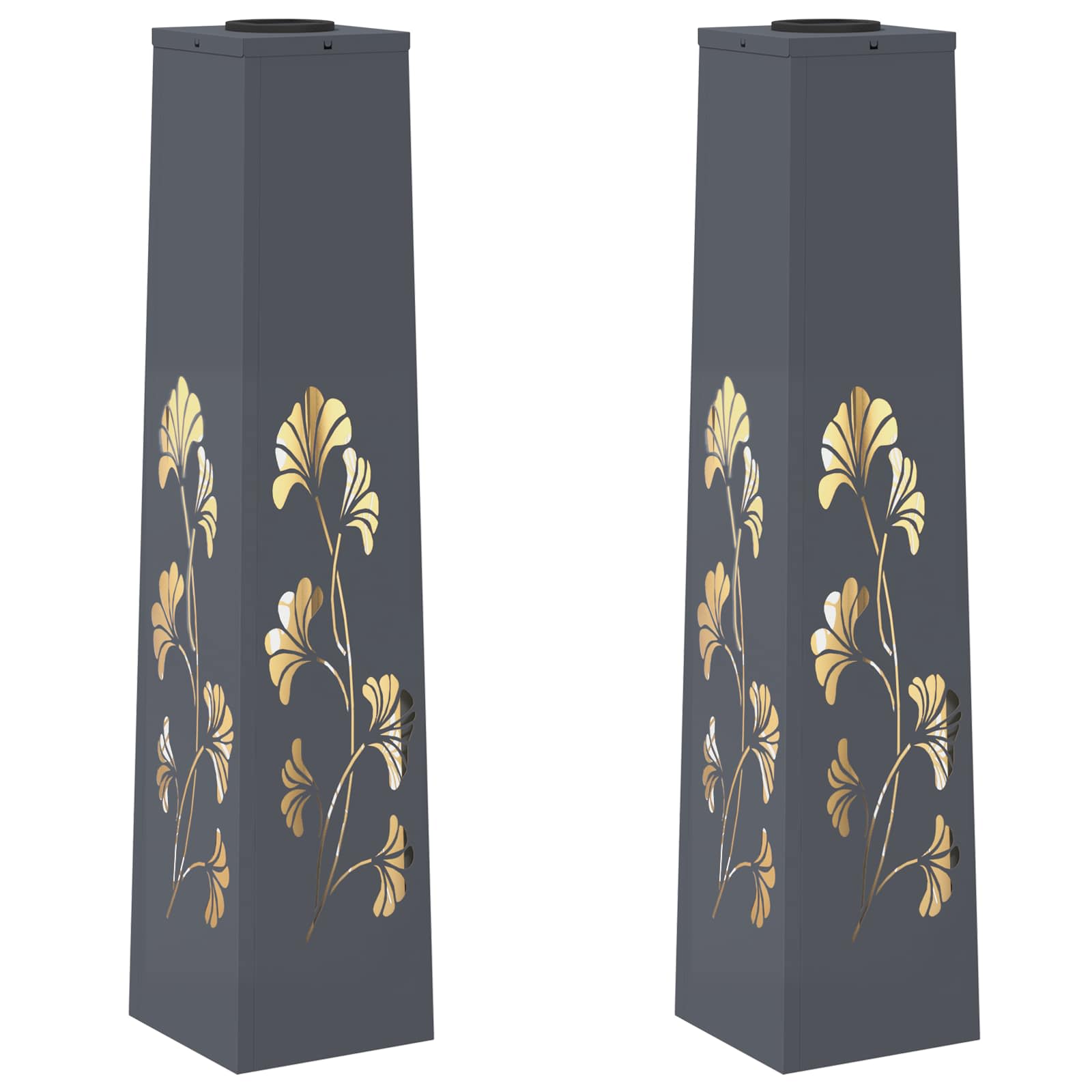 Faro LED solare per sentieri 2 pcs Antracite 879760