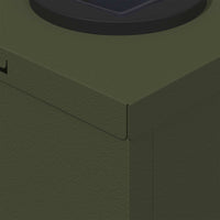 Faro LED solare per sentieri 2 pcs Verde oliva 879761