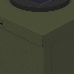 Faro LED solare per sentieri 2 pcs Verde oliva 879761