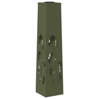 Faro LED solare per sentieri 2 pcs Verde oliva 879761