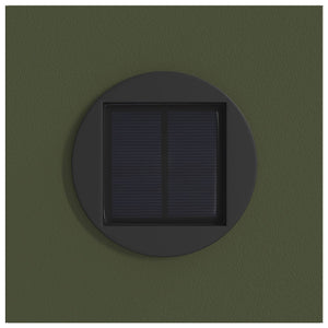 Faro LED solare per sentieri 2 pcs Verde oliva 879761