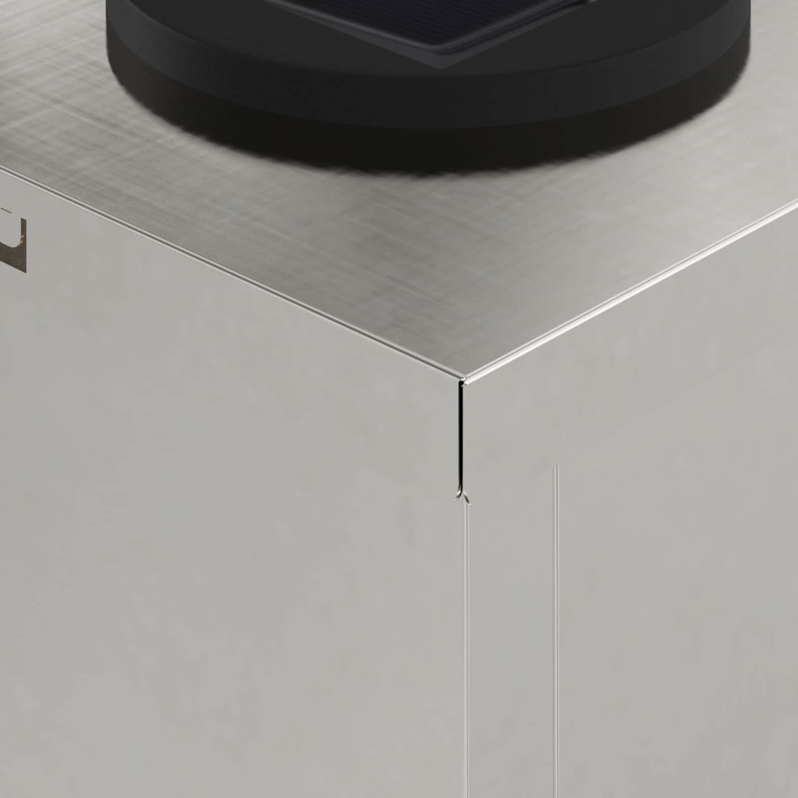 Faro LED solare per sentieri 2 pcs Acciaio inossidabile 879762