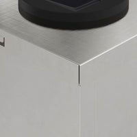 Faro LED solare per sentieri 2 pcs Acciaio inossidabile 879762