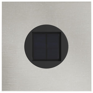 Faro LED solare per sentieri 2 pcs Acciaio inossidabile 879762