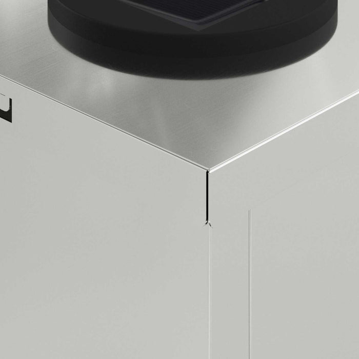 Faro LED solare per sentieri 2 pcs Zincato Zincato 879763