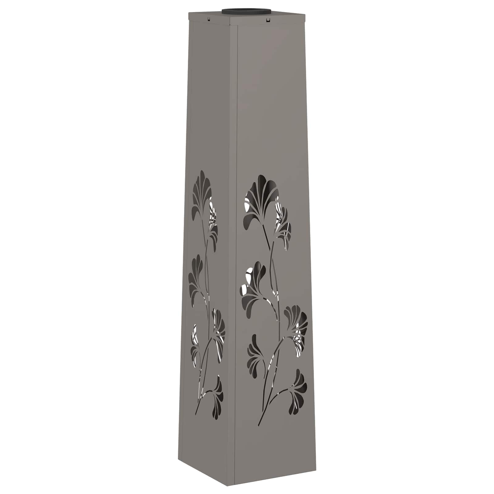 Faro LED solare per sentieri 2 pcs Acciaio Corten 879764