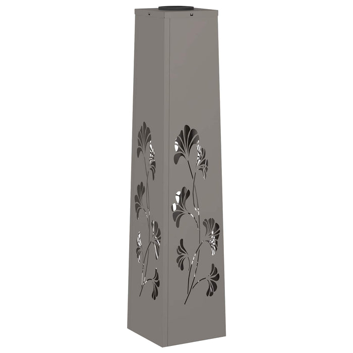 Faro LED solare per sentieri 2 pcs Acciaio Corten 879764