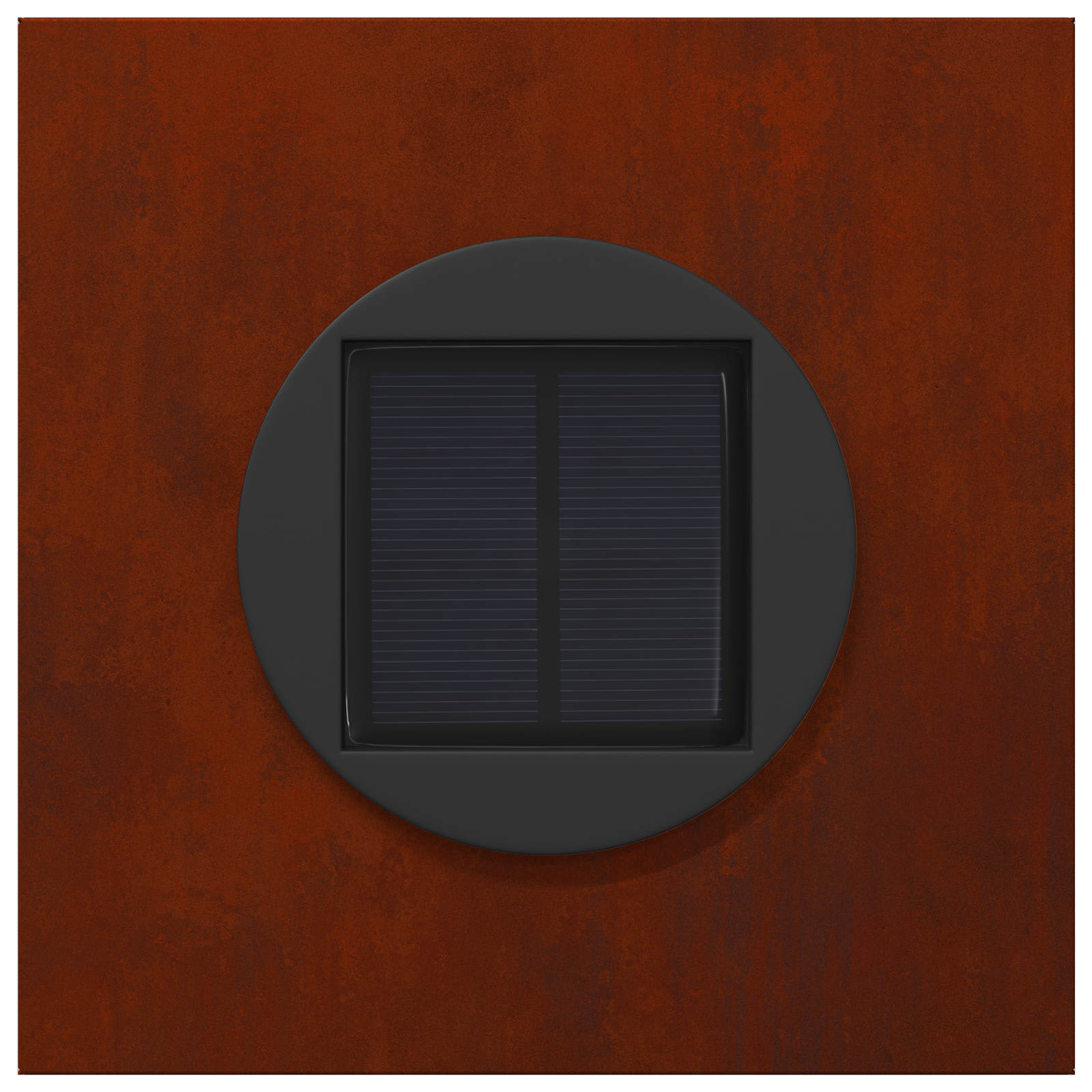 Faro LED solare per sentieri 2 pcs Acciaio Corten 879764