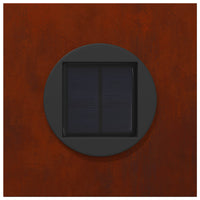 Faro LED solare per sentieri 2 pcs Acciaio Corten 879764