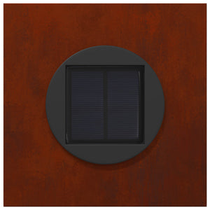 Faro LED solare per sentieri 2 pcs Acciaio Corten 879764