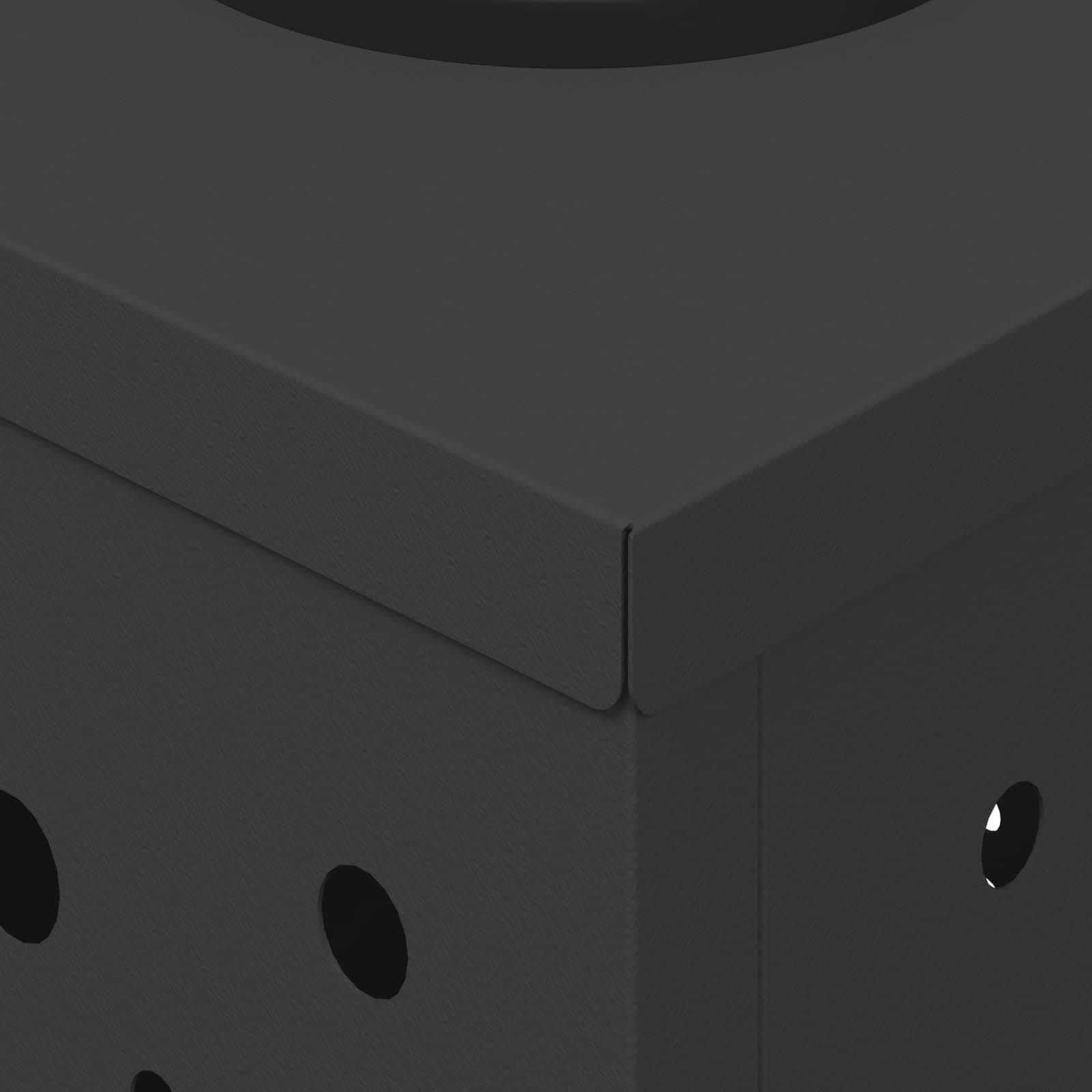 Faro LED solare per sentieri 2 pcs Nero 879765