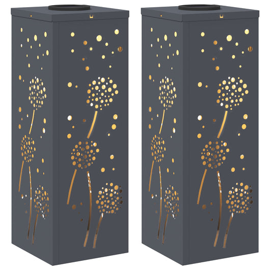 Faro LED solare per sentieri 2 pcs Antracite 879767