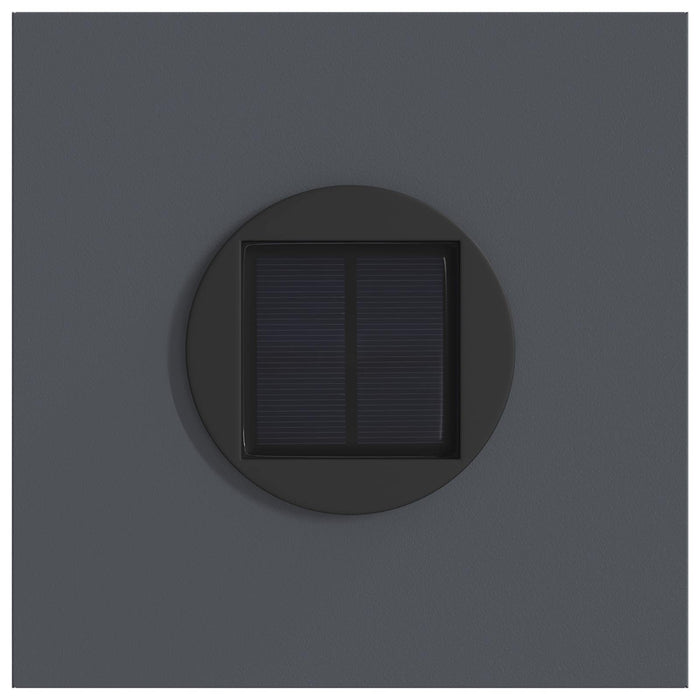 Faro LED solare per sentieri 2 pcs Antracite 879767