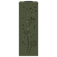 Faro LED solare per sentieri 2 pcs Verde oliva 879768