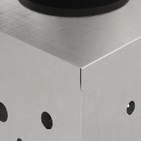 Faro LED solare per sentieri 2 pcs Acciaio inossidabile 879769