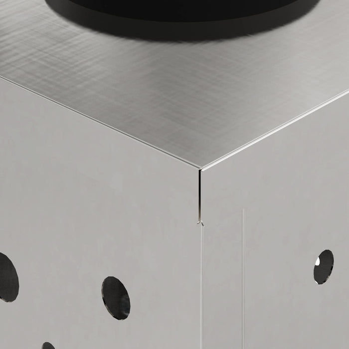 Faro LED solare per sentieri 2 pcs Acciaio inossidabile 879769