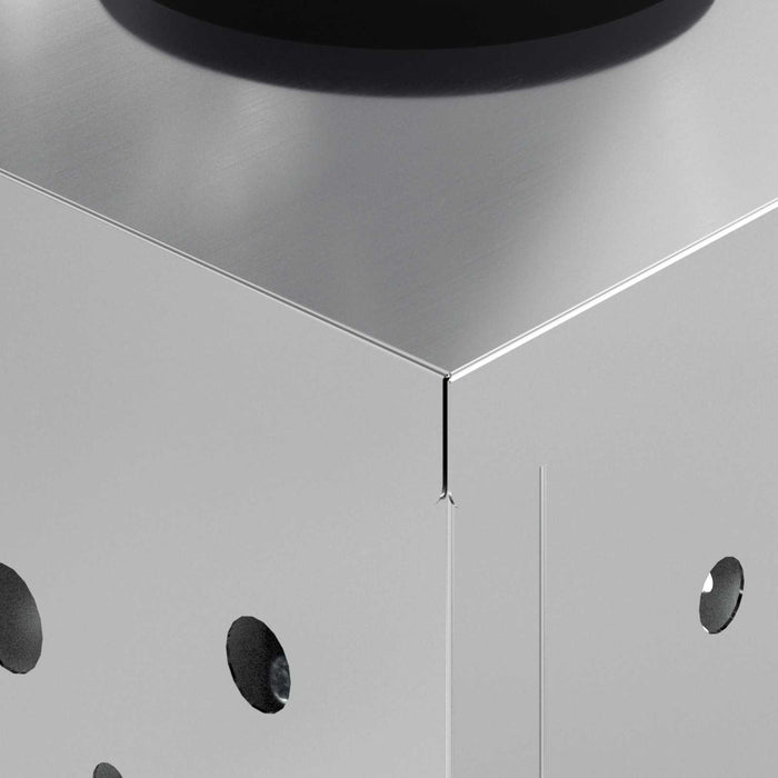 Faro LED solare per sentieri 2 pcs Zincato Zincato 879770