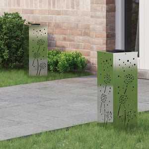 Faro LED solare per sentieri 2 pcs Zincato Zincato 879770