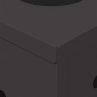 Faro LED solare per sentieri 2 pcs Nero 879772