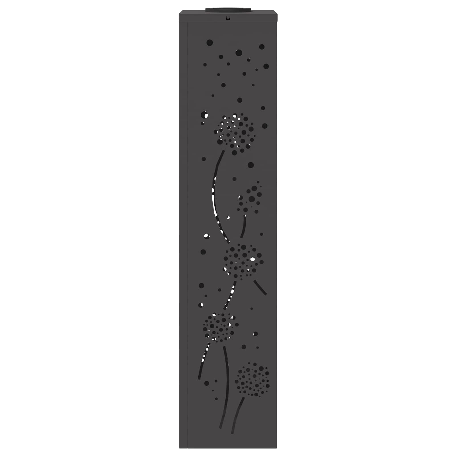 Faro LED solare per sentieri 2 pcs Nero 879772