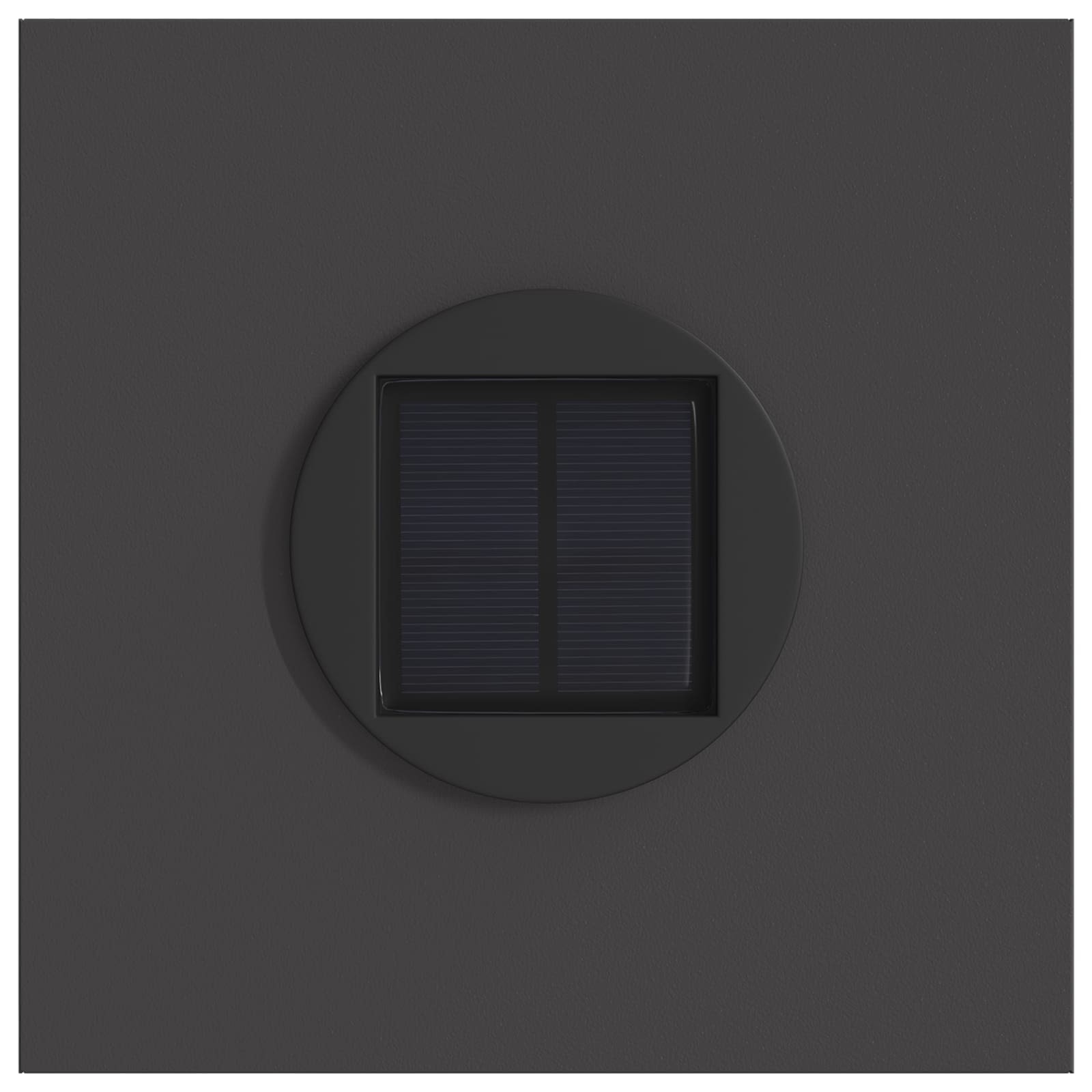 Faro LED solare per sentieri 2 pcs Nero 879772