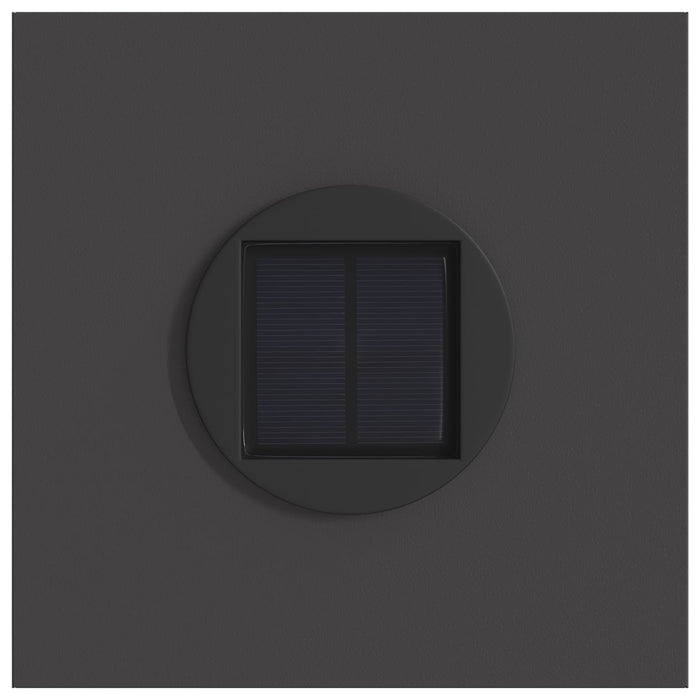 Faro LED solare per sentieri 2 pcs Nero 879772