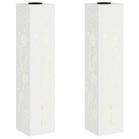 Faro LED solare per sentieri 2 pcs Bianco 879773