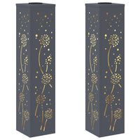 Faro LED solare per sentieri 2 pcs Antracite 879774