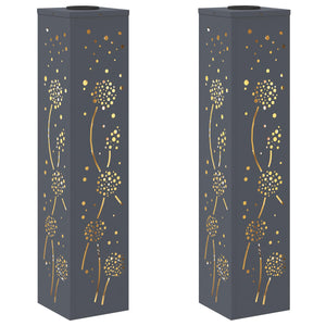 Faro LED solare per sentieri 2 pcs Antracite 879774