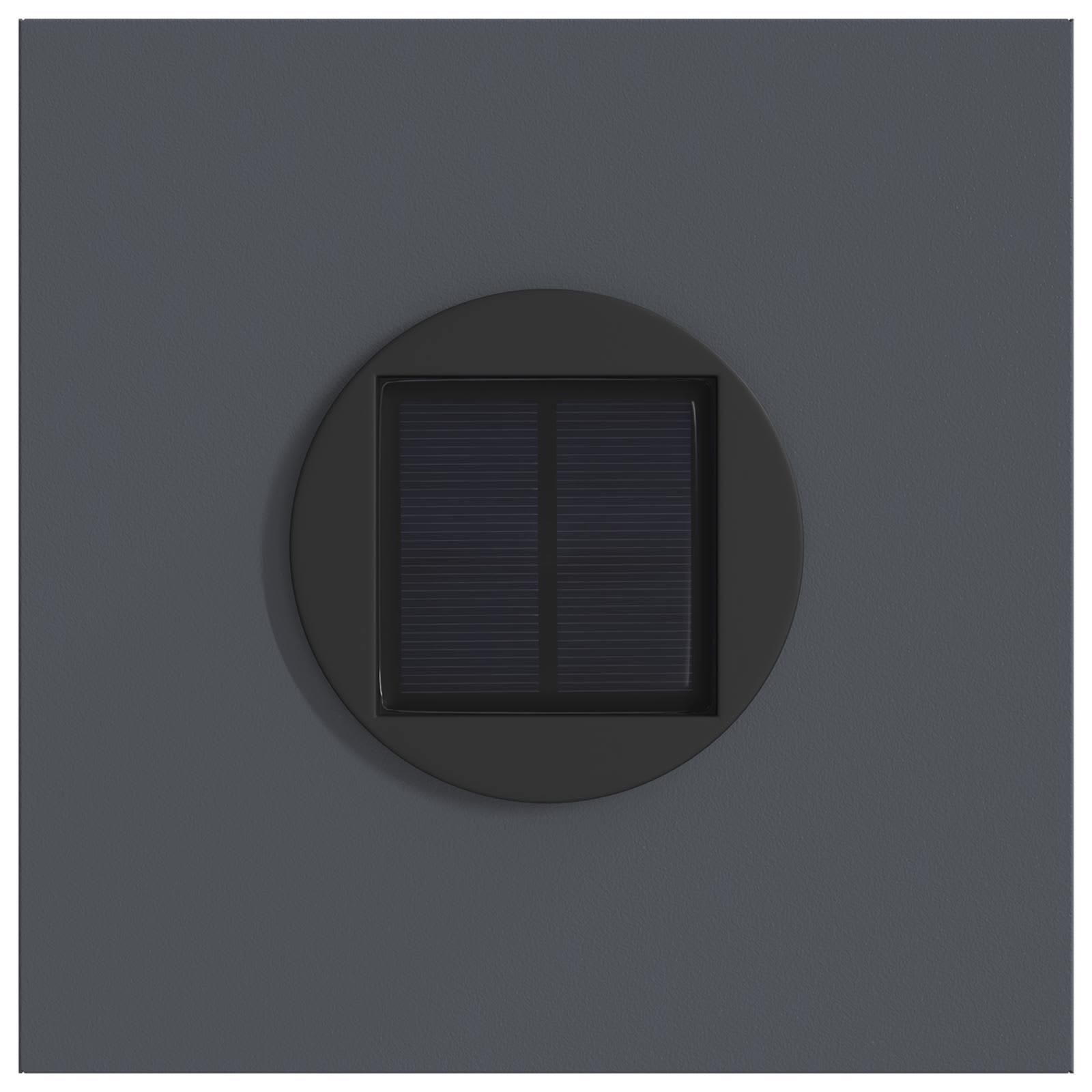 Faro LED solare per sentieri 2 pcs Antracite 879774