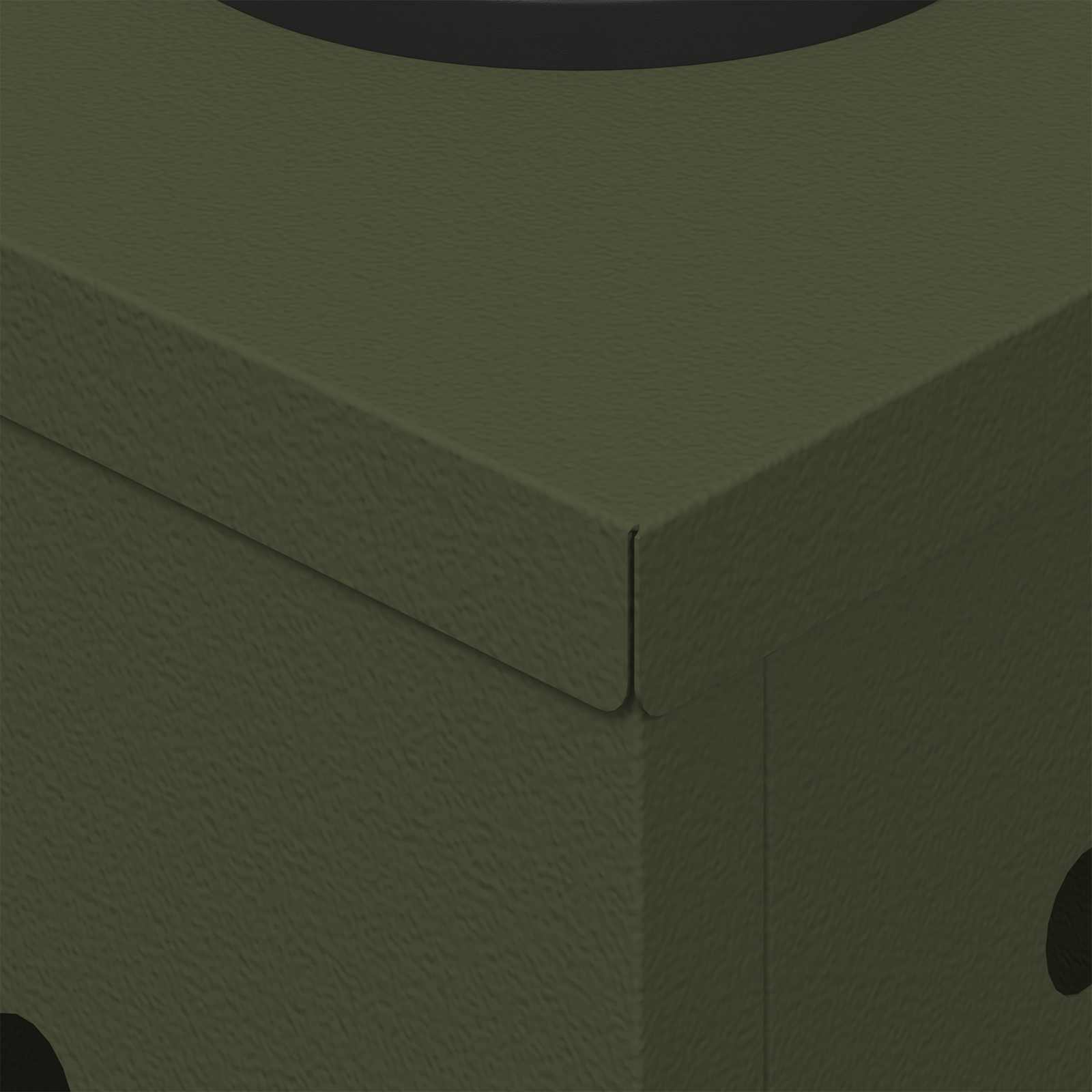 Faro LED solare per sentieri 2 pcs Verde oliva 879775