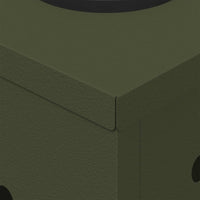 Faro LED solare per sentieri 2 pcs Verde oliva 879775