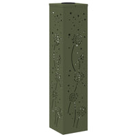 Faro LED solare per sentieri 2 pcs Verde oliva 879775