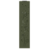 Faro LED solare per sentieri 2 pcs Verde oliva 879775