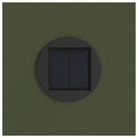 Faro LED solare per sentieri 2 pcs Verde oliva 879775