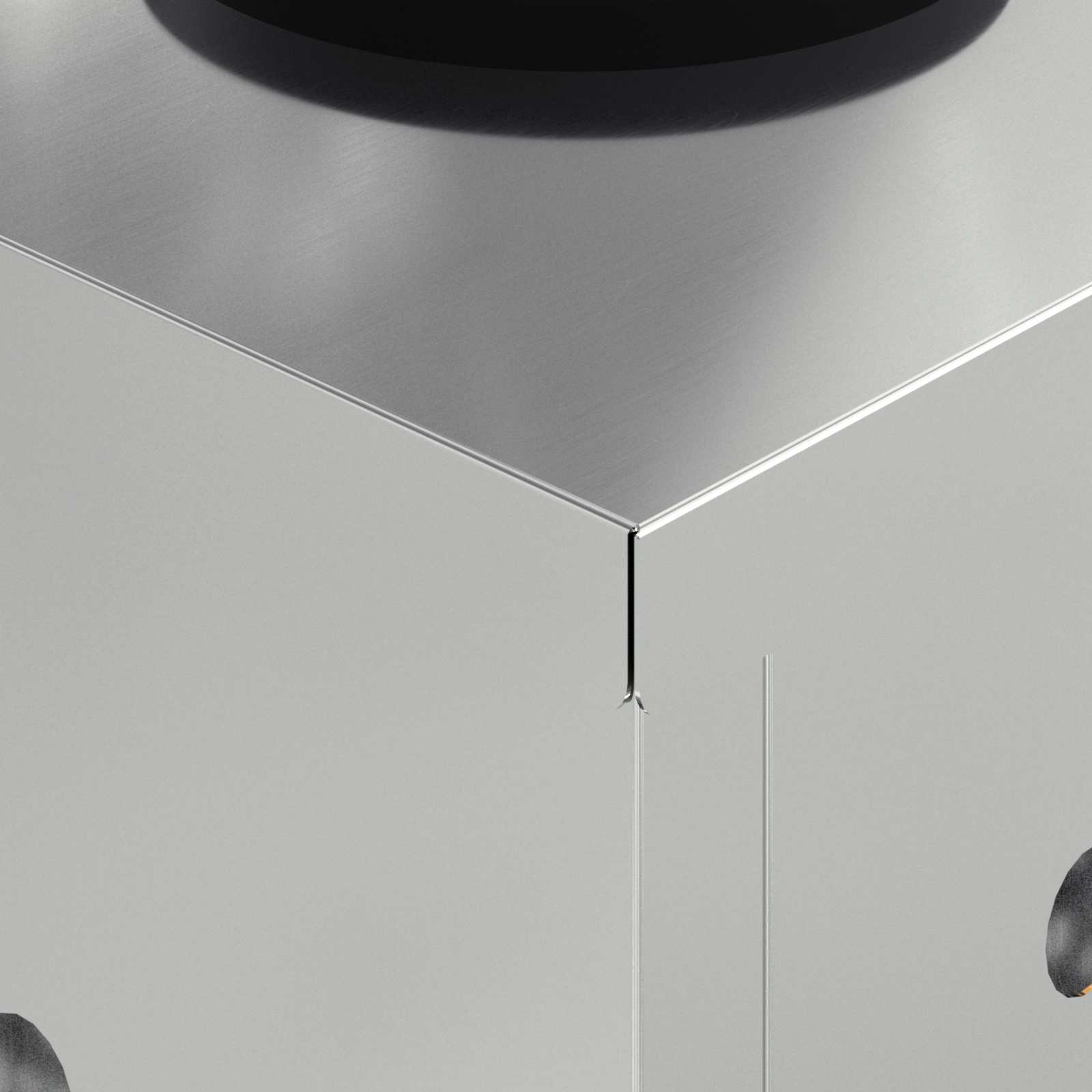 Faro LED solare per sentieri 2 pcs Zincato Zincato 879777