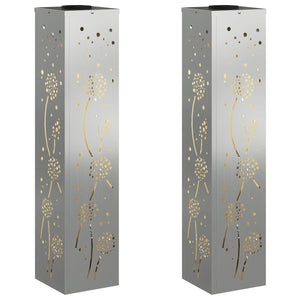 Faro LED solare per sentieri 2 pcs Zincato Zincato 879777