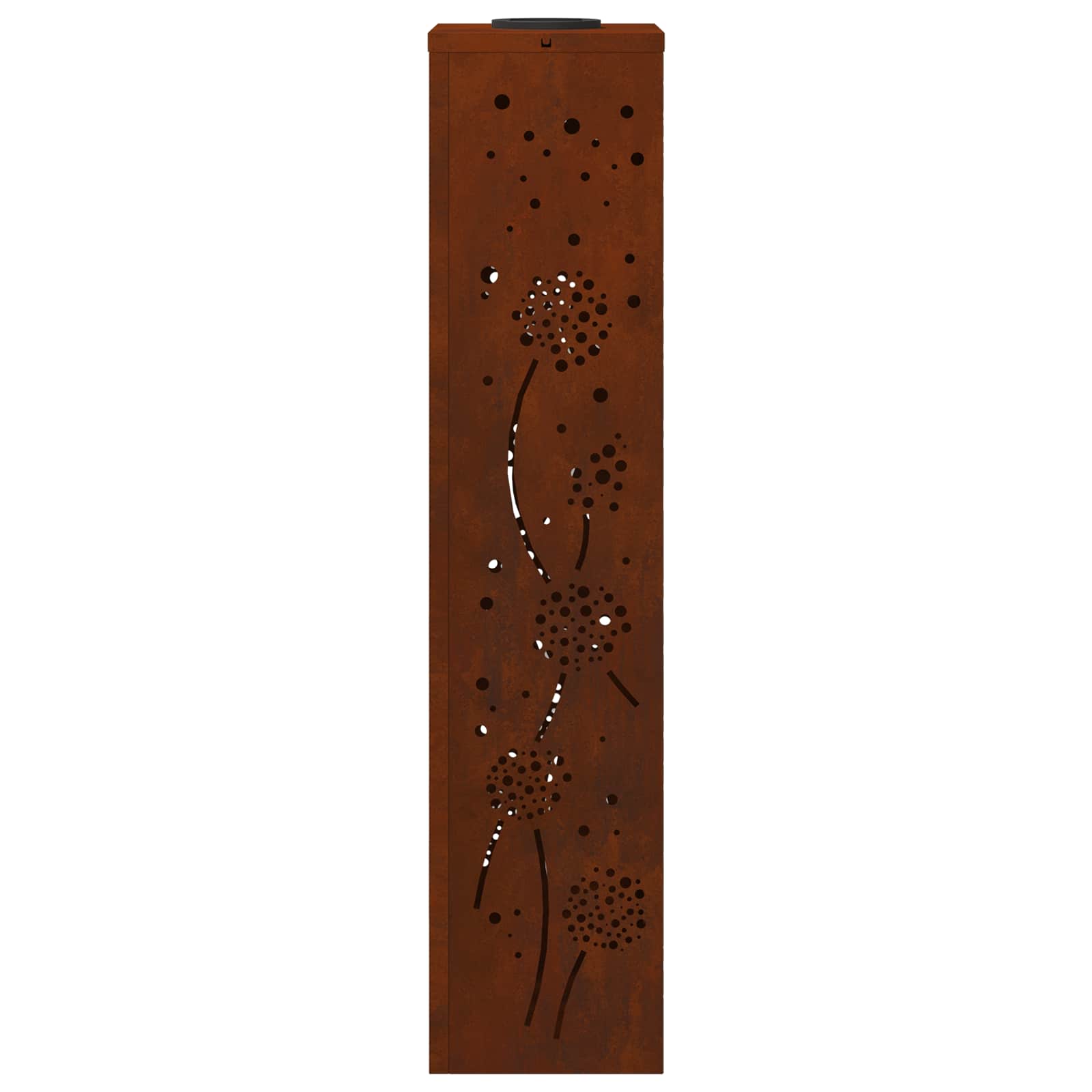 Faro LED solare per sentieri 2 pcs Acciaio Corten 879778