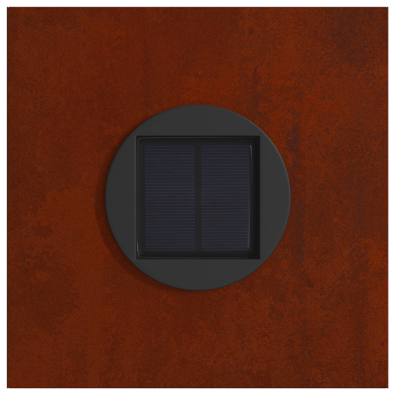 Faro LED solare per sentieri 2 pcs Acciaio Corten 879778